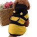 Bee Pet Puppy Coat Apparel  Dog Hoodie Fancy Costume Halloween Cosplay Sweater