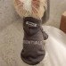 hoodie letter fleece lining autumn puppy sweatshirt soft warm sweater winter hooded clothes